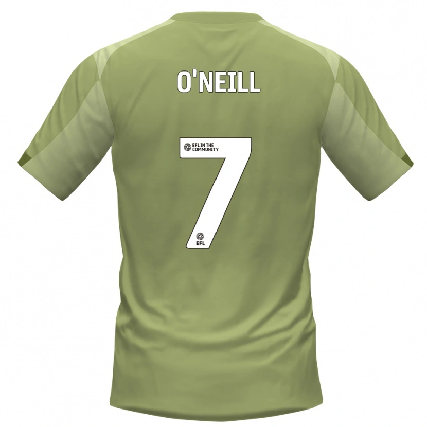 Danxen Uomo Maglia Ollie O'neill #7 Salvia Champagne Kit Gara Away 2025/26 Maglietta