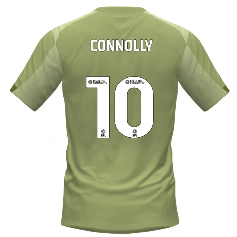 Danxen Uomo Maglia Aaron Connolly #10 Salvia Champagne Kit Gara Away 2025/26 Maglietta