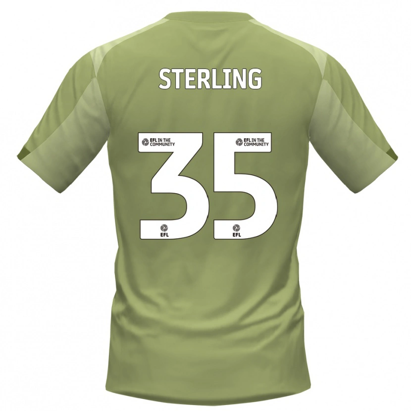 Danxen Uomo Maglia Aaron Sterling #35 Salvia Champagne Kit Gara Away 2025/26 Maglietta
