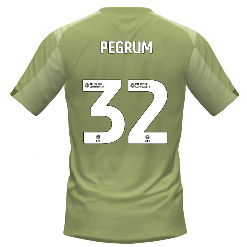 Danxen Uomo Maglia Charlie Pegrum #32 Salvia Champagne Kit Gara Away 2025/26 Maglietta