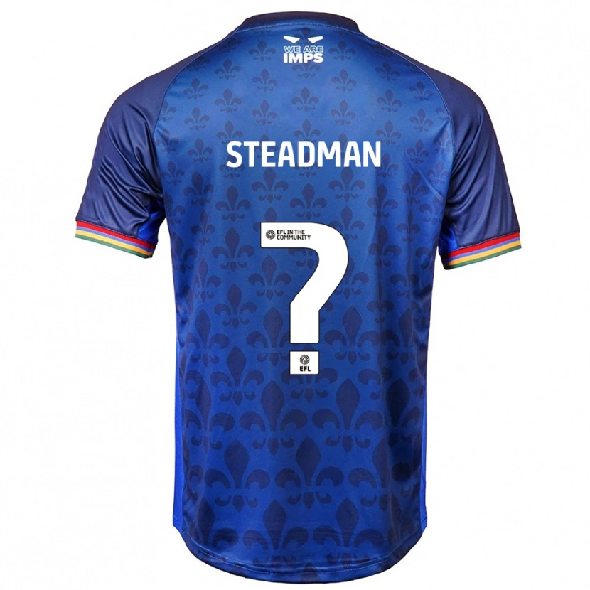 Danxen Uomo Maglia Jodie Steadman #0 Blu Navy Kit Gara Away 2025/26 Maglietta