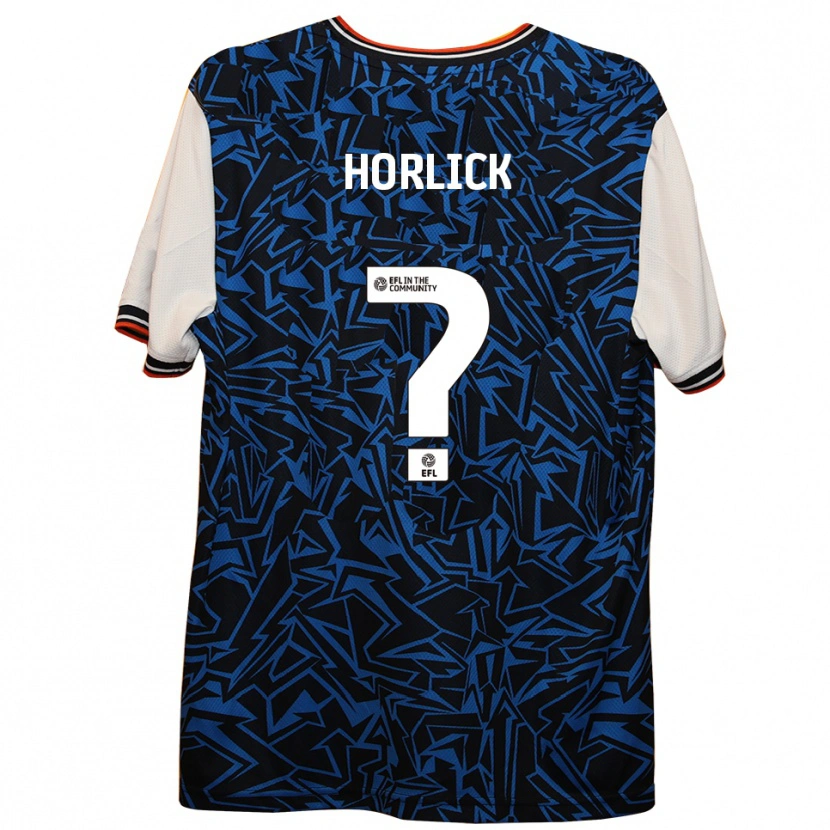Danxen Uomo Maglia Jameson Horlick #0 Blu Nero Bianco Kit Gara Away 2025/26 Maglietta