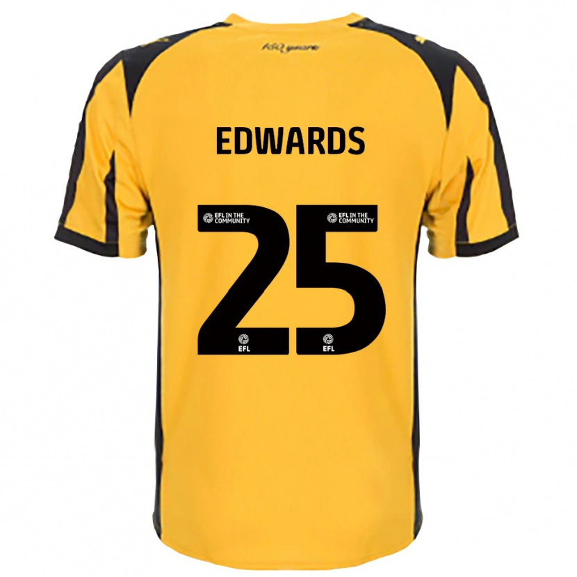 Danxen Uomo Maglia Diamond Edwards #25 Arancione Nero Kit Gara Away 2025/26 Maglietta