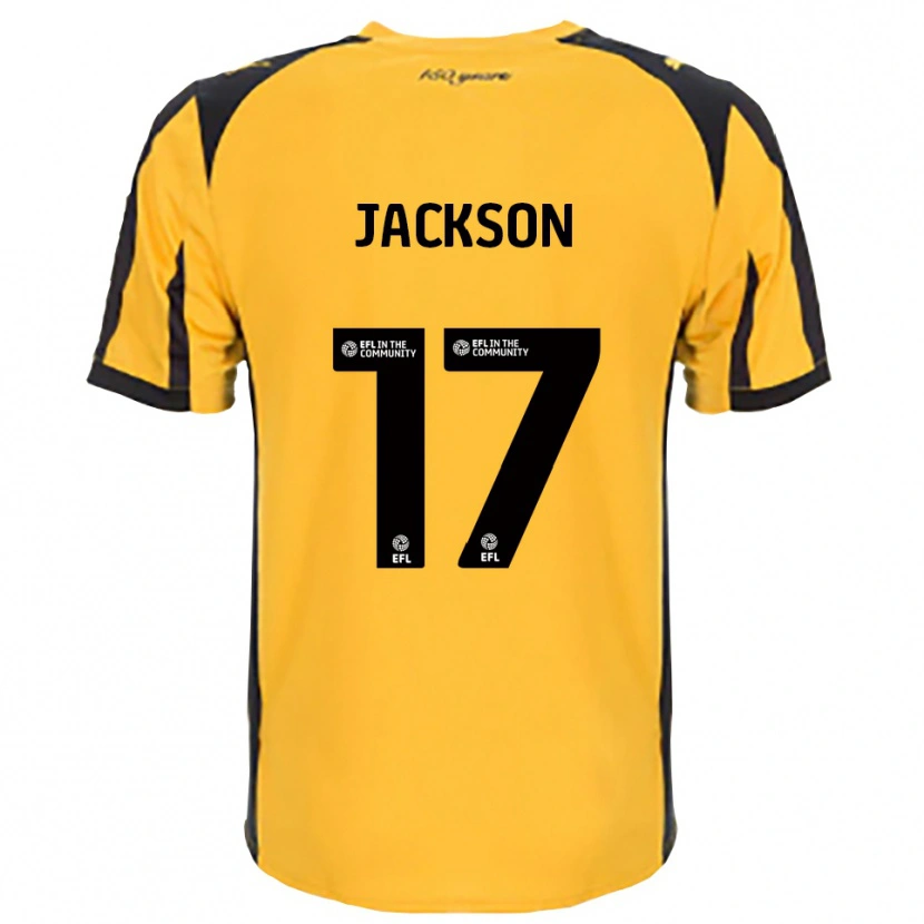 Danxen Uomo Maglia Freya Jackson #17 Arancione Nero Kit Gara Away 2025/26 Maglietta