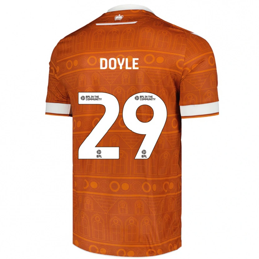 Danxen Uomo Maglia Kamari Doyle #29 Arancione Bianco Kit Gara Away 2025/26 Maglietta