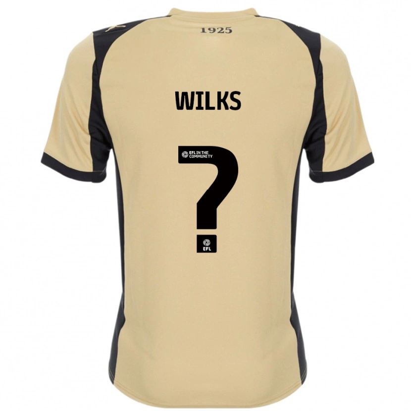 Danxen Uomo Maglia Mallik Wilks #0 Oro Nero Kit Gara Away 2025/26 Maglietta