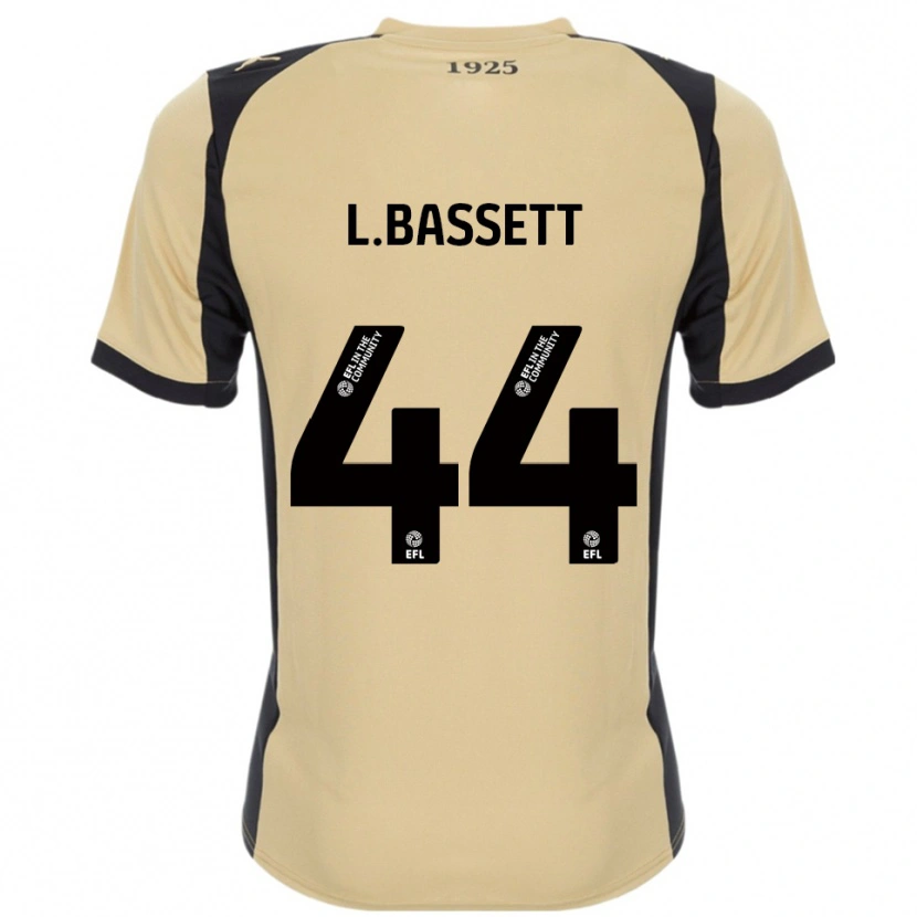 Danxen Uomo Maglia Louis Bassett #44 Oro Nero Kit Gara Away 2025/26 Maglietta
