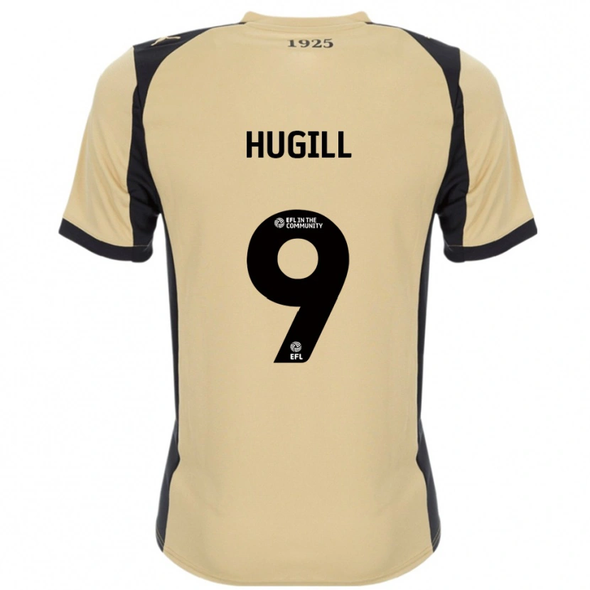 Danxen Uomo Maglia Jordan Hugill #9 Oro Nero Kit Gara Away 2025/26 Maglietta