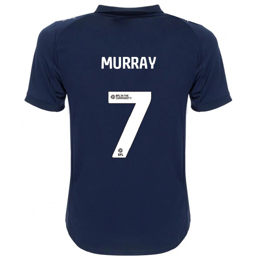 Danxen Uomo Maglia Fraser Murray #7 Blu Navy Bianco Kit Gara Away 2025/26 Maglietta