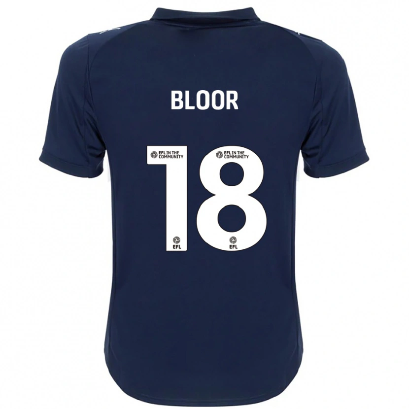 Danxen Uomo Maglia Chelsea Bloor #18 Blu Navy Bianco Kit Gara Away 2025/26 Maglietta