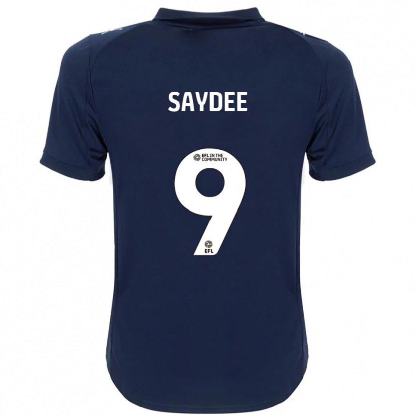 Danxen Uomo Maglia Christian Saydee #9 Blu Navy Bianco Kit Gara Away 2025/26 Maglietta