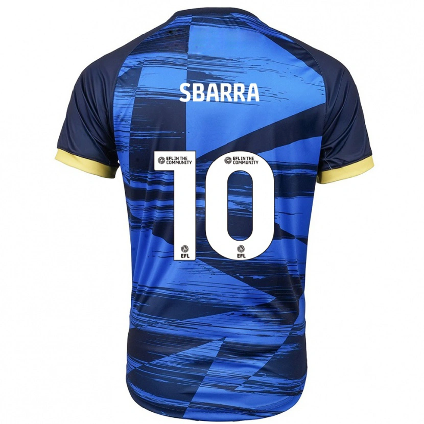 Danxen Uomo Maglia Joe Sbarra #10 Blu Navy Kit Gara Away 2025/26 Maglietta