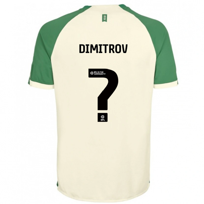 Danxen Uomo Maglia Aleksandar Dimitrov #0 Bianco Sporco Verde Kit Gara Away 2025/26 Maglietta