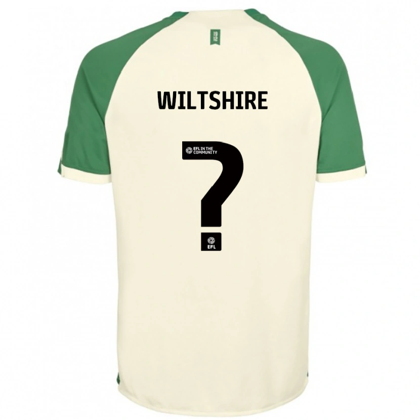 Danxen Uomo Maglia Sarah Wiltshire #0 Bianco Sporco Verde Kit Gara Away 2025/26 Maglietta