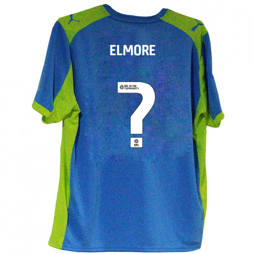 Danxen Uomo Maglia Harry Elmore #0 Azzurro Giallo Kit Gara Away 2025/26 Maglietta