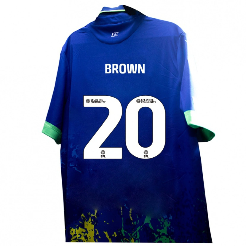 Danxen Uomo Maglia Charlie Brown #20 Blu Giallo Kit Gara Away 2025/26 Maglietta
