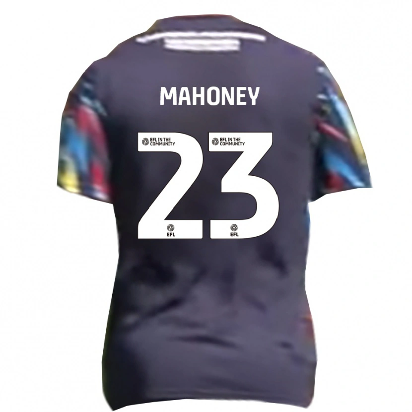 Danxen Uomo Maglia Connor Mahoney #23 Blu Navy Giallo Rosso Kit Gara Away 2025/26 Maglietta