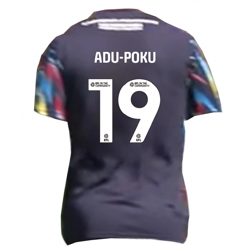 Danxen Uomo Maglia Michael Adu-Poku #19 Blu Navy Giallo Rosso Kit Gara Away 2025/26 Maglietta