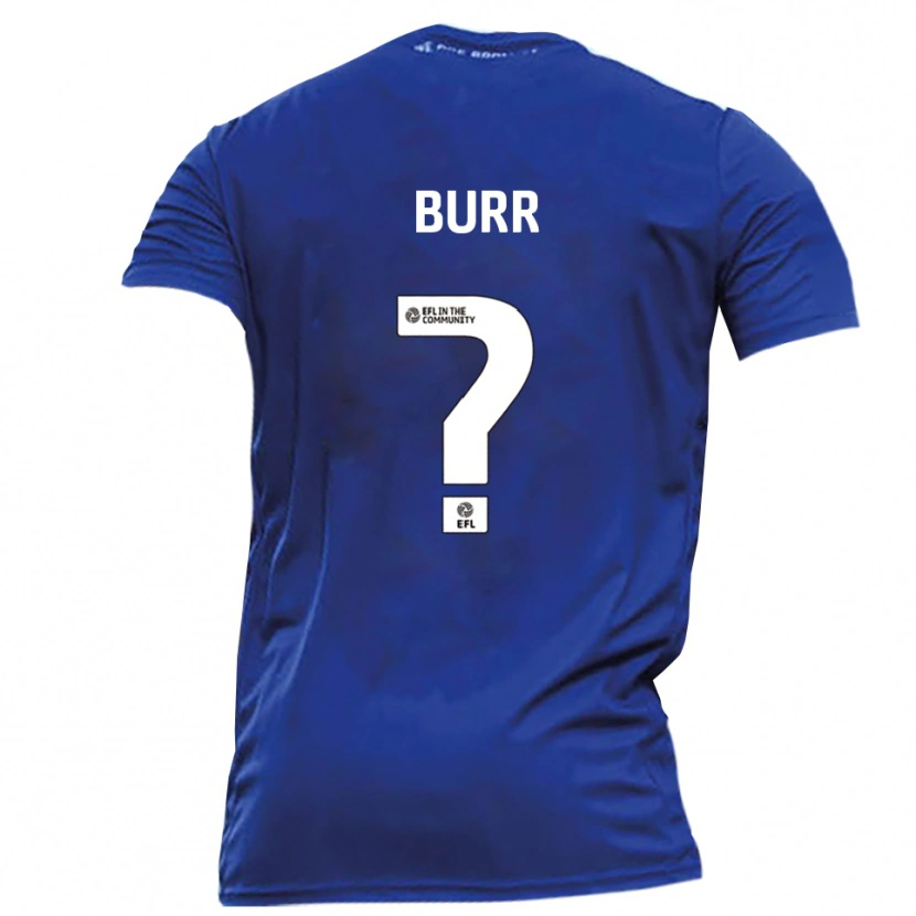 Danxen Uomo Maglia Chloe Burr #0 Blu Bianco Kit Gara Away 2025/26 Maglietta