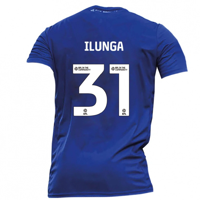 Danxen Uomo Maglia Brooklyn Ilunga #31 Blu Bianco Kit Gara Away 2025/26 Maglietta