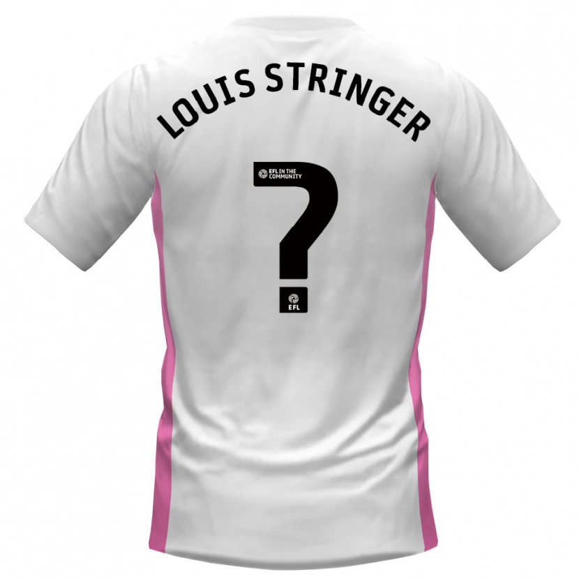 Danxen Uomo Maglia Ashton Louis Stringer #0 Bianco Rosso Kit Gara Away 2025/26 Maglietta