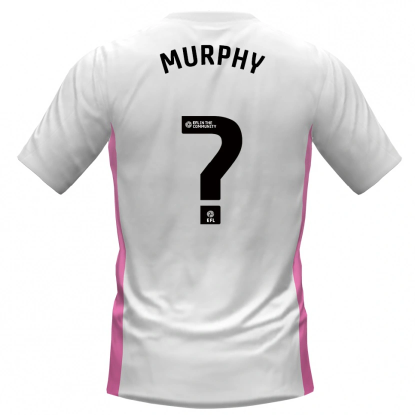 Danxen Uomo Maglia Hollie Murphy #0 Bianco Rosso Kit Gara Away 2025/26 Maglietta