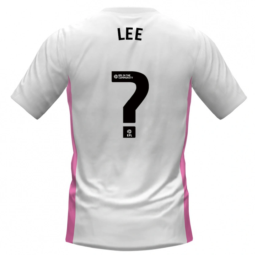 Danxen Uomo Maglia Katelin Lee #0 Bianco Rosso Kit Gara Away 2025/26 Maglietta