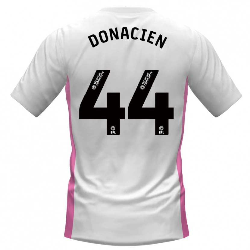 Danxen Uomo Maglia Janoi Donacien #44 Bianco Rosso Kit Gara Away 2025/26 Maglietta