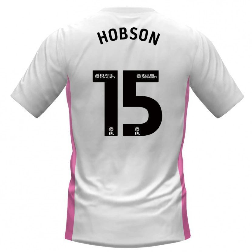 Danxen Uomo Maglia Bailey Hobson #15 Bianco Rosso Kit Gara Away 2025/26 Maglietta