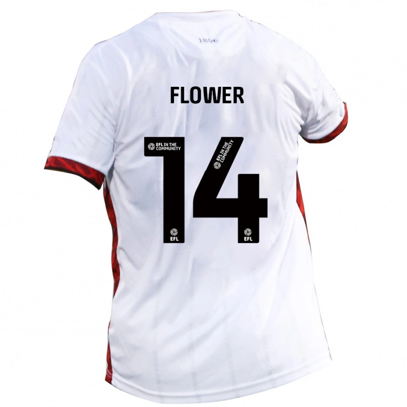 Danxen Uomo Maglia Louis Flower #14 Bianco Rosso Nero Kit Gara Away 2025/26 Maglietta
