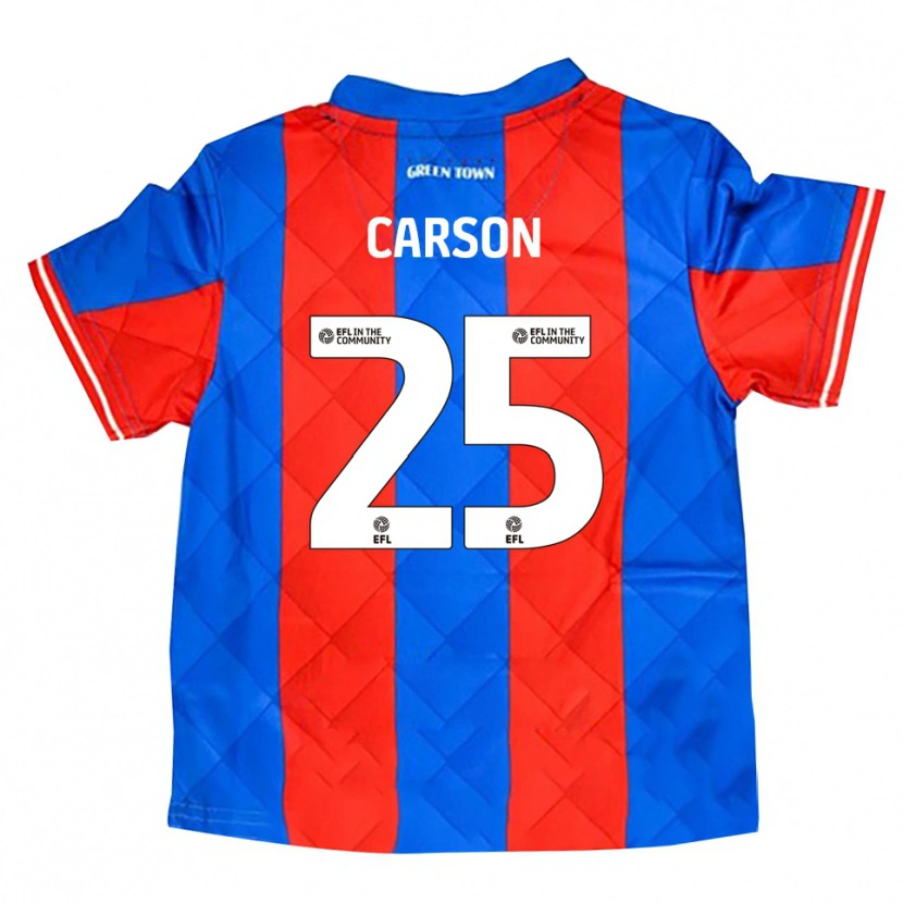 Danxen Uomo Maglia Matty Carson #25 Blu Rosso Bianco Kit Gara Away 2025/26 Maglietta