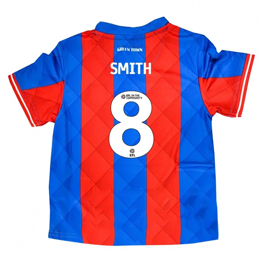 Danxen Uomo Maglia Elliot Smith #8 Blu Rosso Bianco Kit Gara Away 2025/26 Maglietta