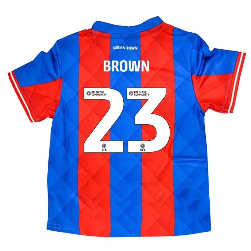 Danxen Uomo Maglia Henry Brown #23 Blu Rosso Bianco Kit Gara Away 2025/26 Maglietta