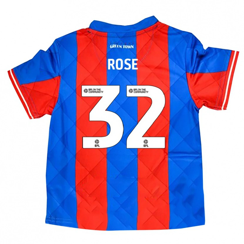 Danxen Uomo Maglia Danny Rose #32 Blu Rosso Bianco Kit Gara Away 2025/26 Maglietta