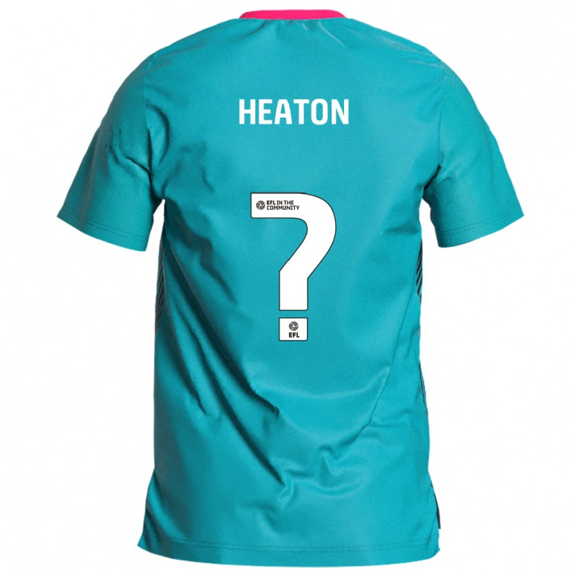 Danxen Uomo Maglia Alice Heaton #0 Azzurro Rosa Kit Gara Away 2025/26 Maglietta