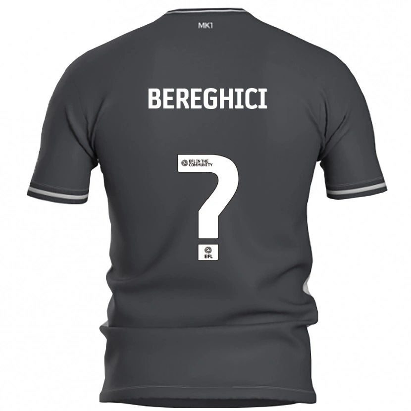 Danxen Uomo Maglia Artiom Bereghici #0 Grigio Argento Kit Gara Away 2025/26 Maglietta