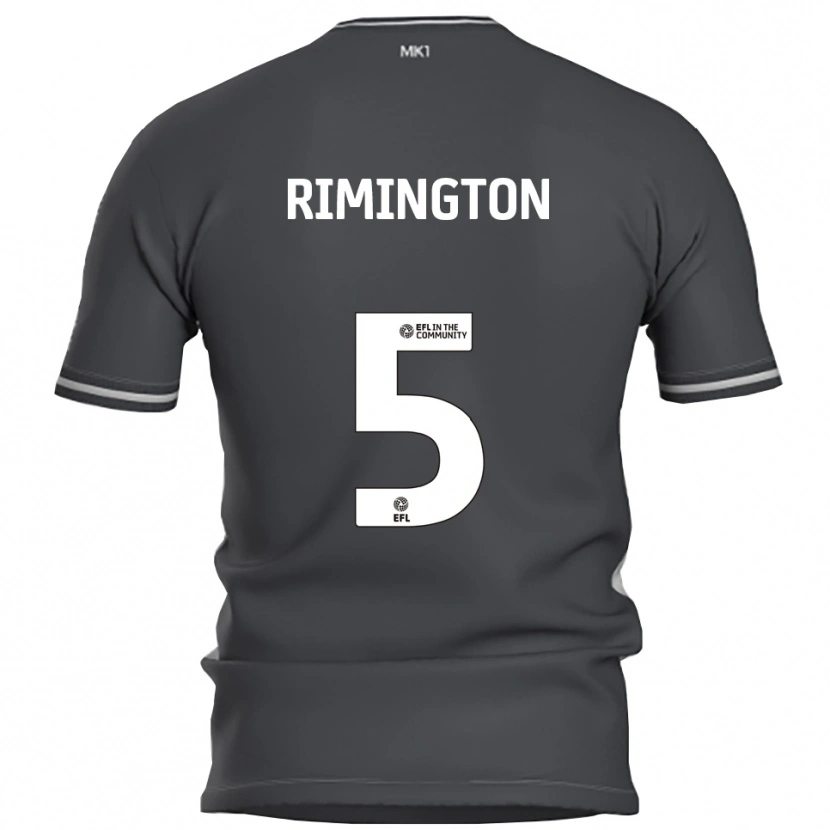 Danxen Uomo Maglia Isabelle Rimington #5 Grigio Argento Kit Gara Away 2025/26 Maglietta