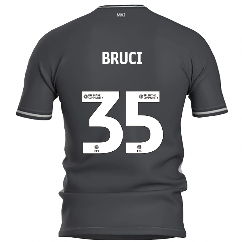 Danxen Uomo Maglia Izabella Bruci #35 Grigio Argento Kit Gara Away 2025/26 Maglietta