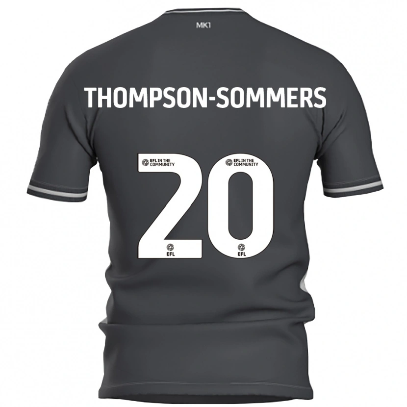 Danxen Uomo Maglia Kane Thompson-Sommers #20 Grigio Argento Kit Gara Away 2025/26 Maglietta