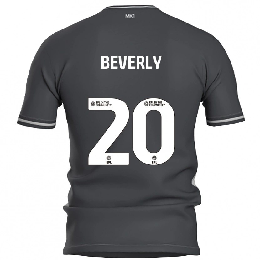 Danxen Uomo Maglia Poppy Beverly #20 Grigio Argento Kit Gara Away 2025/26 Maglietta