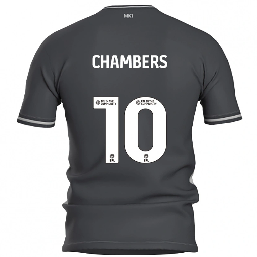 Danxen Uomo Maglia T'yanna Chambers #10 Grigio Argento Kit Gara Away 2025/26 Maglietta