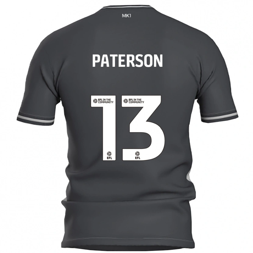 Danxen Uomo Maglia Callum Paterson #13 Grigio Argento Kit Gara Away 2025/26 Maglietta