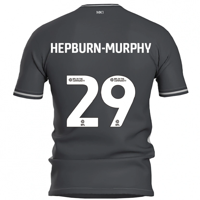 Danxen Uomo Maglia Rushian Hepburn-Murphy #29 Grigio Argento Kit Gara Away 2025/26 Maglietta