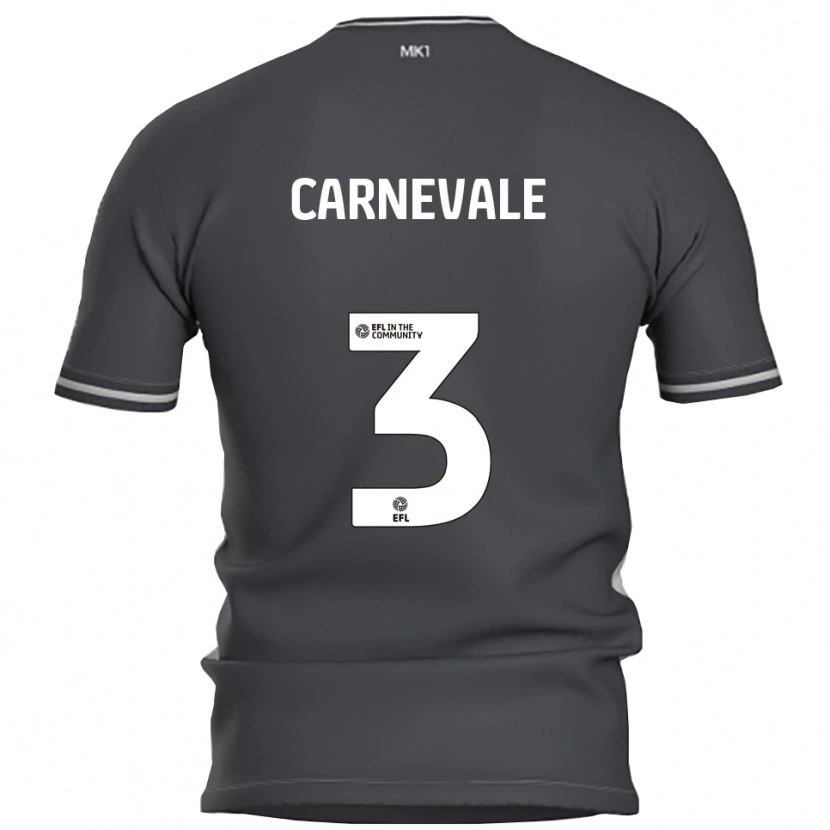 Danxen Uomo Maglia Giusy Carnevale #3 Grigio Argento Kit Gara Away 2025/26 Maglietta