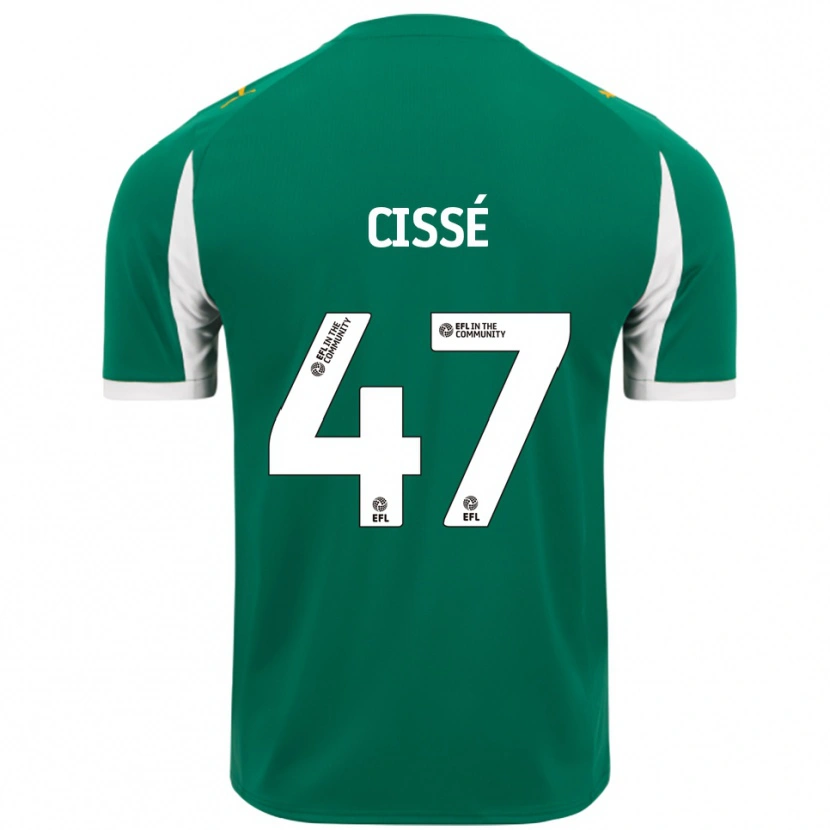 Danxen Uomo Maglia Cassius Cissé #47 Verde Bianco Kit Gara Away 2025/26 Maglietta