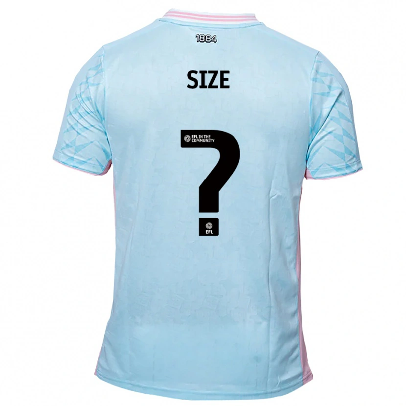 Danxen Uomo Maglia Amelia Size #0 Azzurro Rosa Kit Gara Away 2025/26 Maglietta