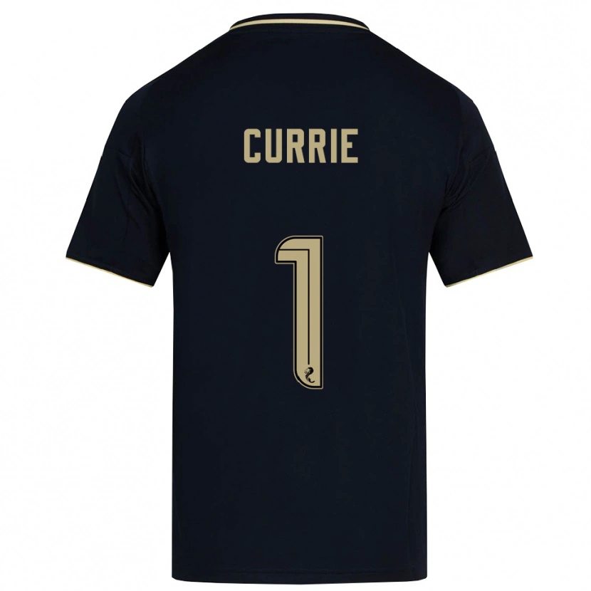 Danxen Uomo Maglia Jennifer Currie #1 Blu Navy Oro Kit Gara Away 2025/26 Maglietta