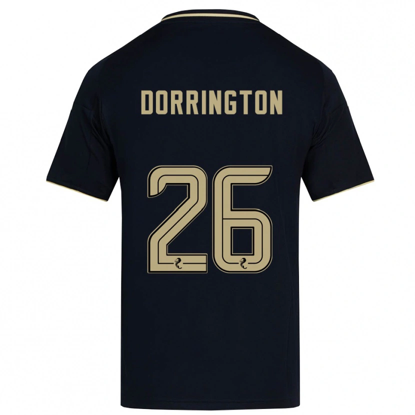 Danxen Uomo Maglia Alfie Dorrington #26 Blu Navy Oro Kit Gara Away 2025/26 Maglietta