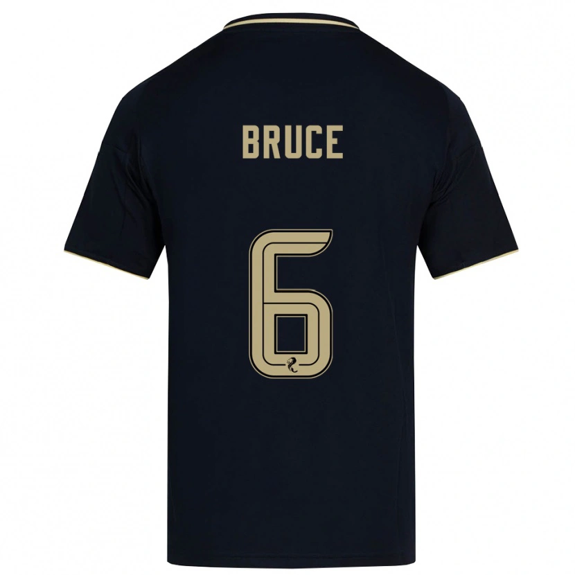 Danxen Uomo Maglia Natasha Bruce #6 Blu Navy Oro Kit Gara Away 2025/26 Maglietta