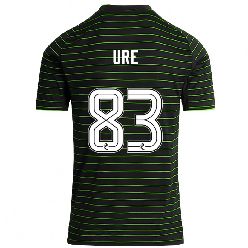 Danxen Uomo Maglia Kyle Ure #83 Nero Verde Kit Gara Away 2025/26 Maglietta